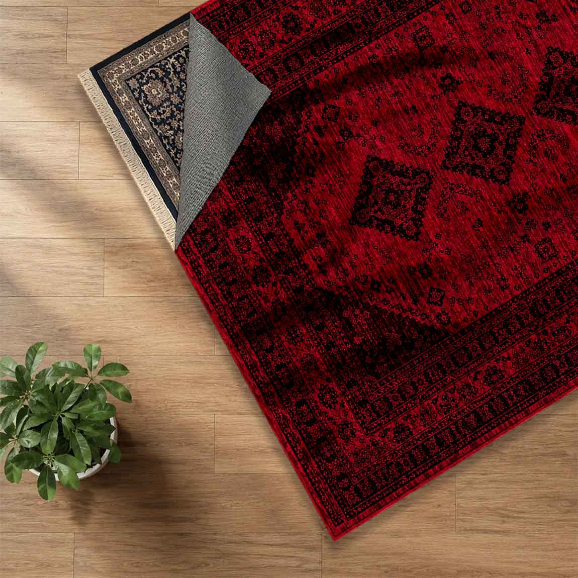 روفرشی طرح لاکی قرمز